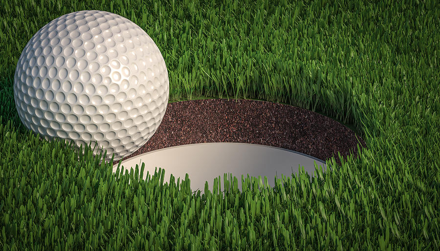 Golfer có thể chờ bóng treo vành hố 